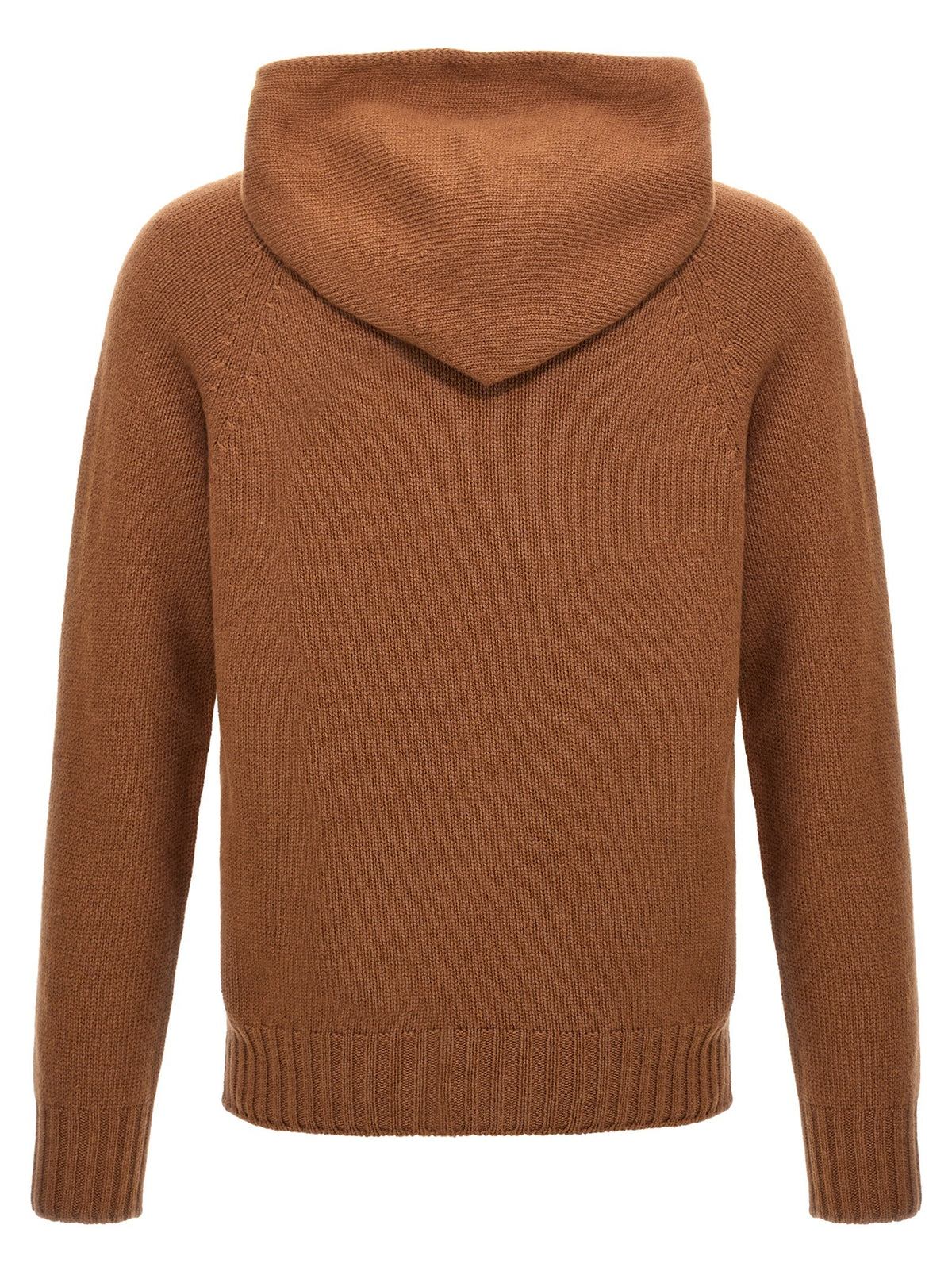ma' ry' ya Wool Hooded Sweater Brown