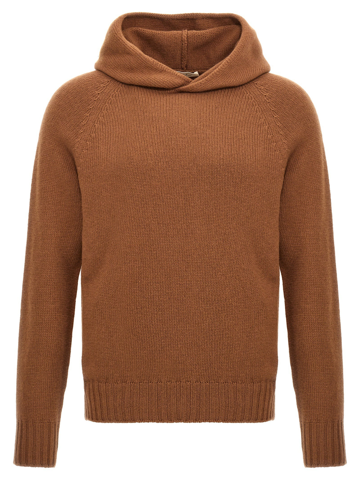 ma' ry' ya Wool Hooded Sweater Brown