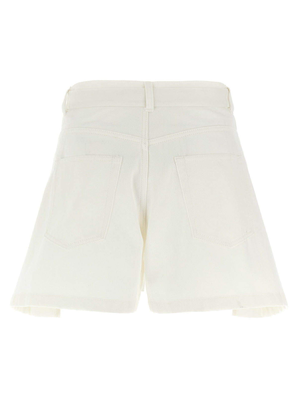 Sacai Wool Insert Shorts White
