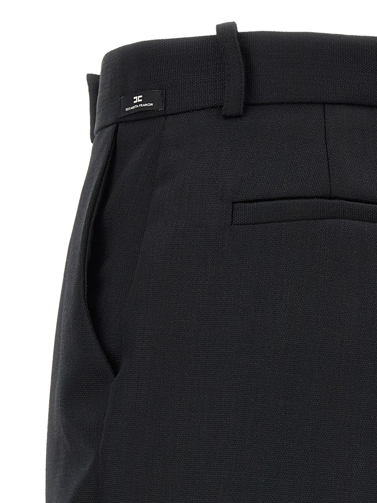 Elisabetta Franchi Wool Pants Black