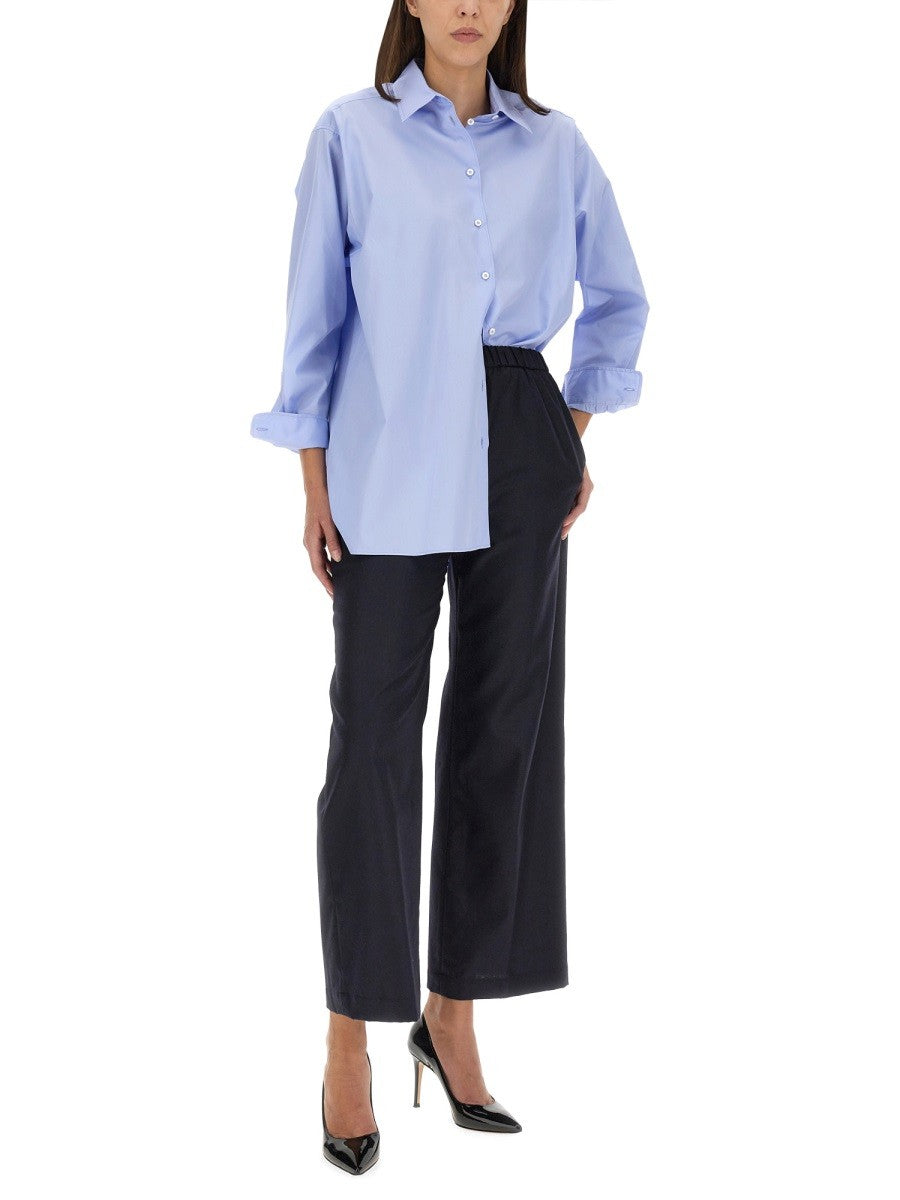 ASPESI Women's Wool Pants Blue