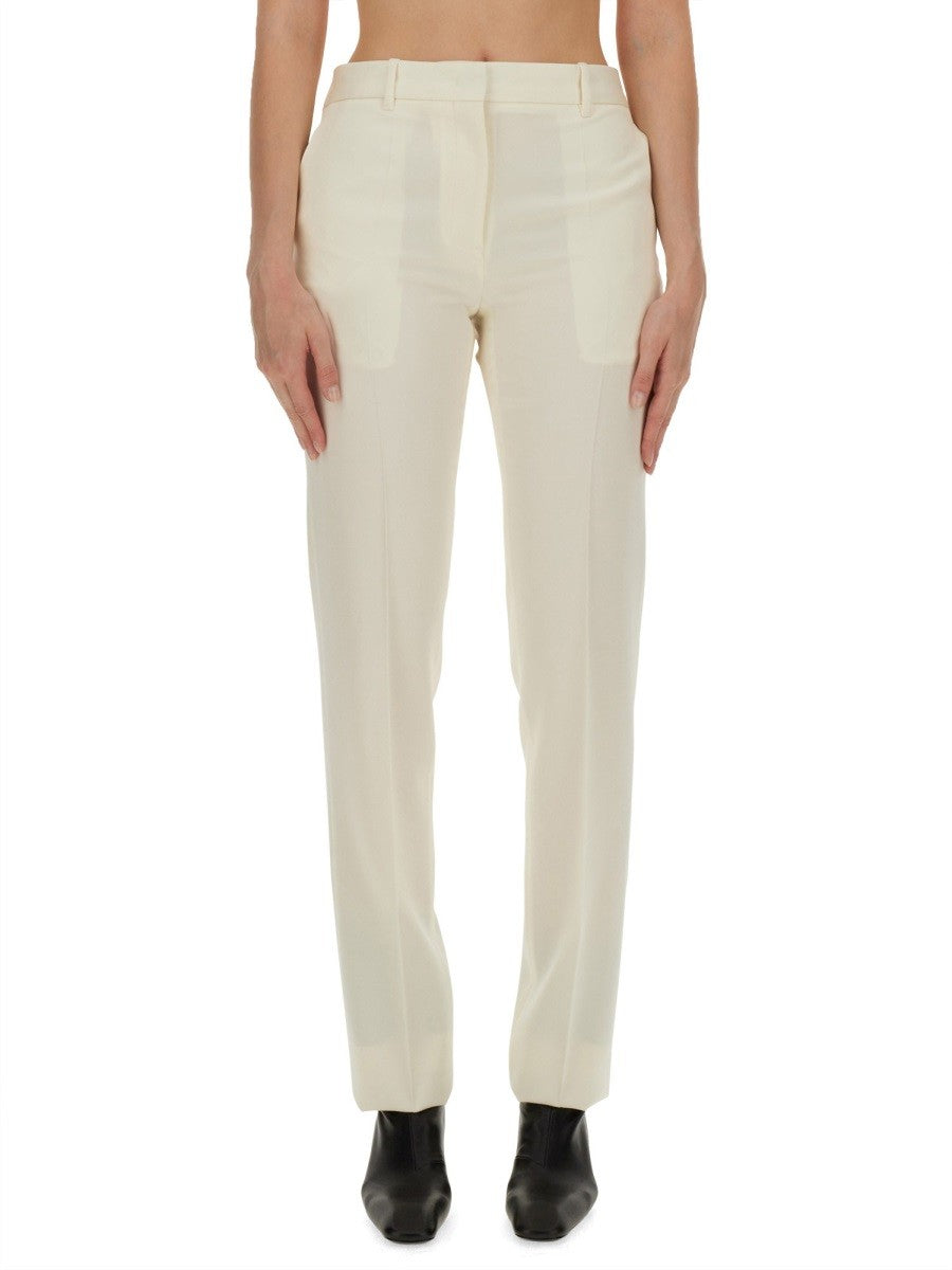 Jil Sander Women's Wool Pants Pink