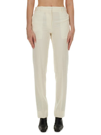 Jil Sander Women's Wool Pants Pink