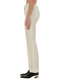 Jil Sander Women's Wool Pants Pink