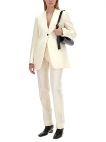 Jil Sander Women's Wool Pants Pink