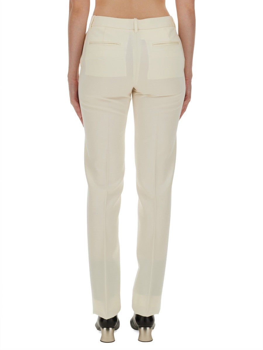 Jil Sander Women's Wool Pants Pink