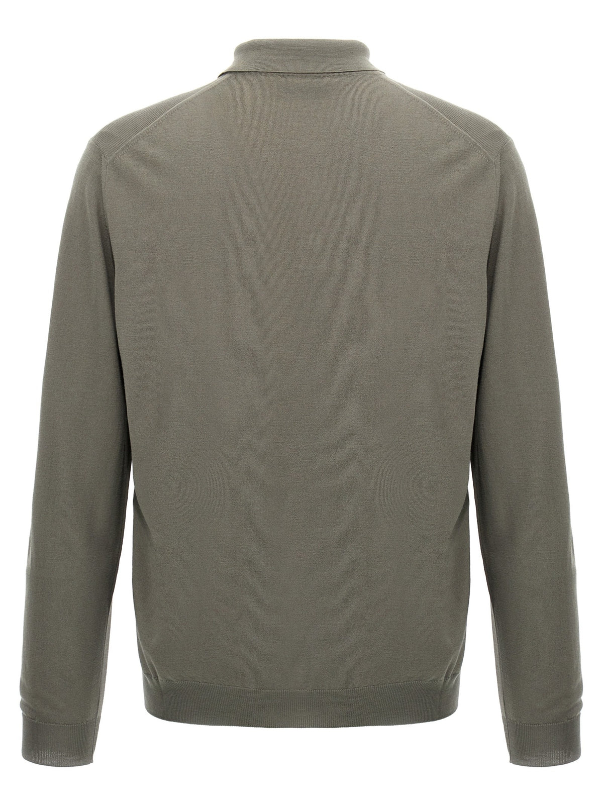 Zanone Wool Polo Shirt Grey