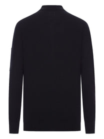 C.P. Company Men's Wool Polo Black, view 2