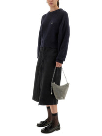 Rotate Birger Christensen Women's Wool Puff Sweater Blue
