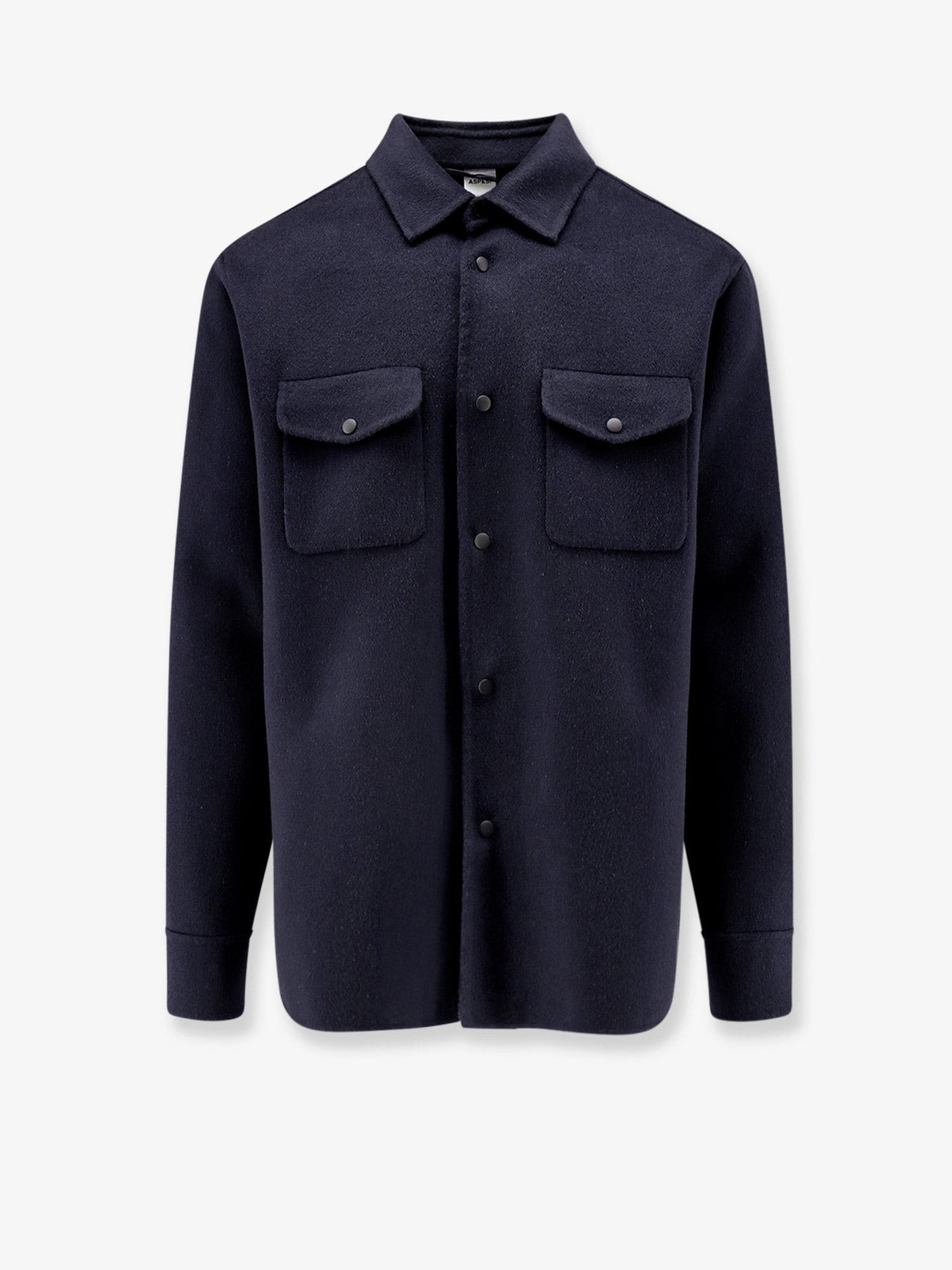 ASPESI Men's Wool Shirt Jacket Blue