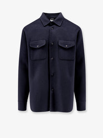 ASPESI Men's Wool Shirt Jacket Blue