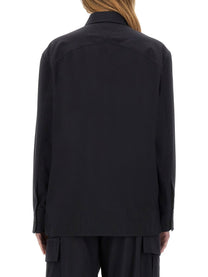 Bottega Veneta Women's Wool Shirt Blue