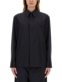 Bottega Veneta Women's Wool Shirt Blue