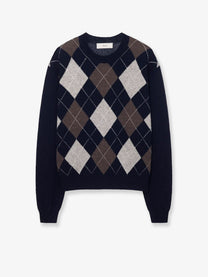 DUNST Men's Wool Sweater Blue