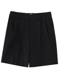 Balmain Men's Wool Tailored Shorts Black