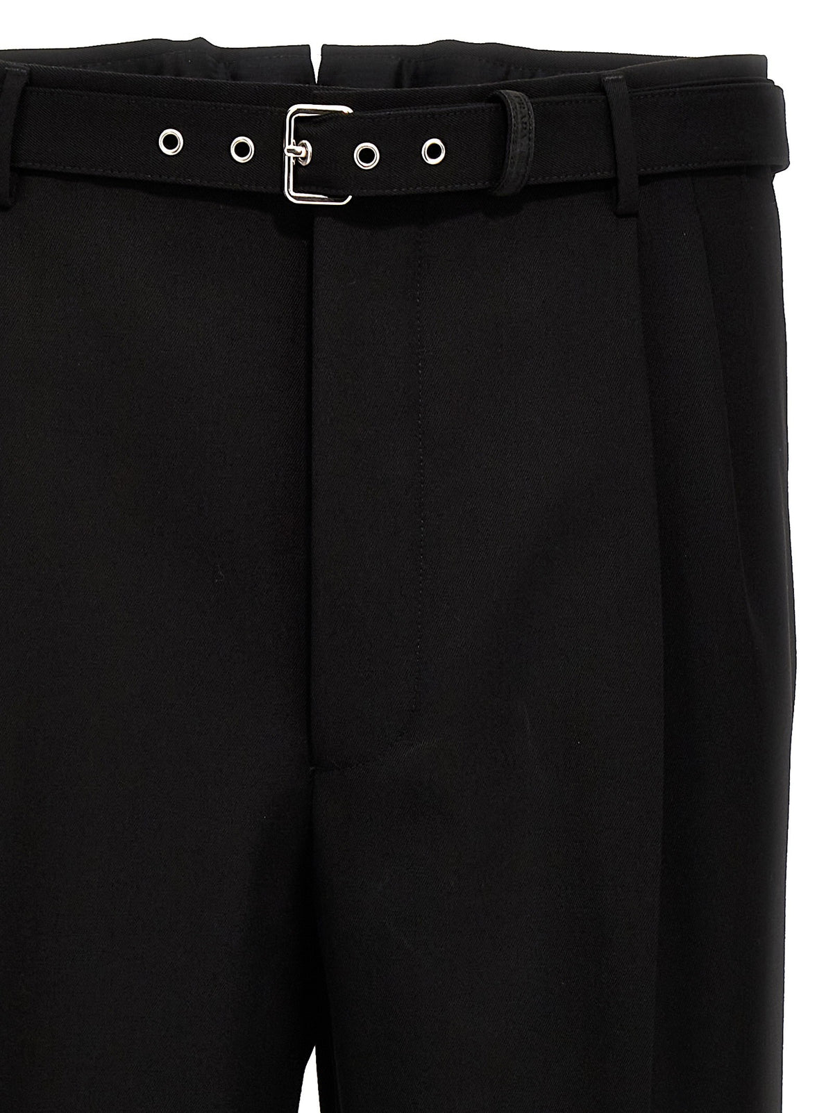 PRADA Wool Tailored Trousers Black