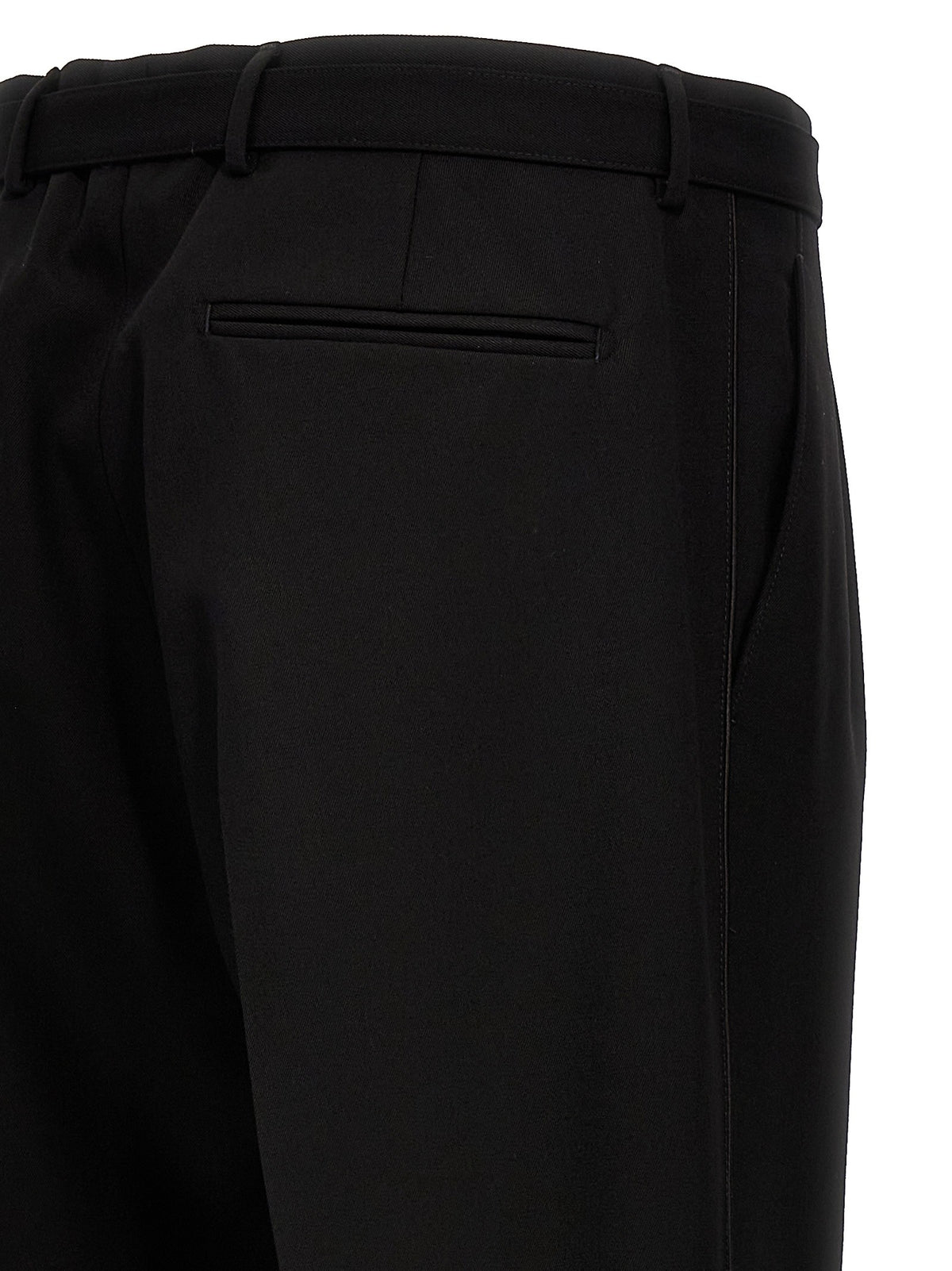 PRADA Wool Tailored Trousers Black