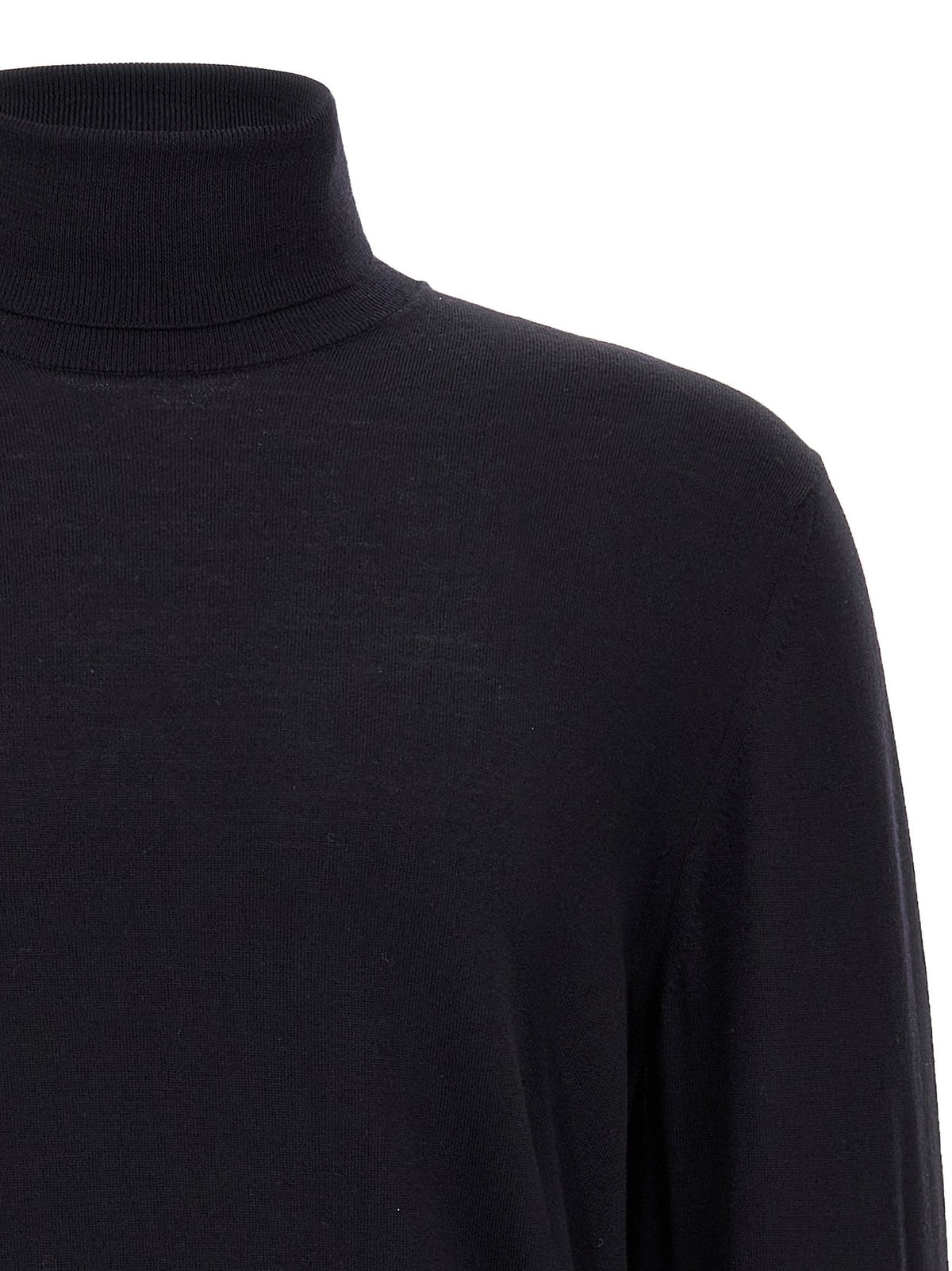 Zanone Wool Turtleneck Sweater Blue