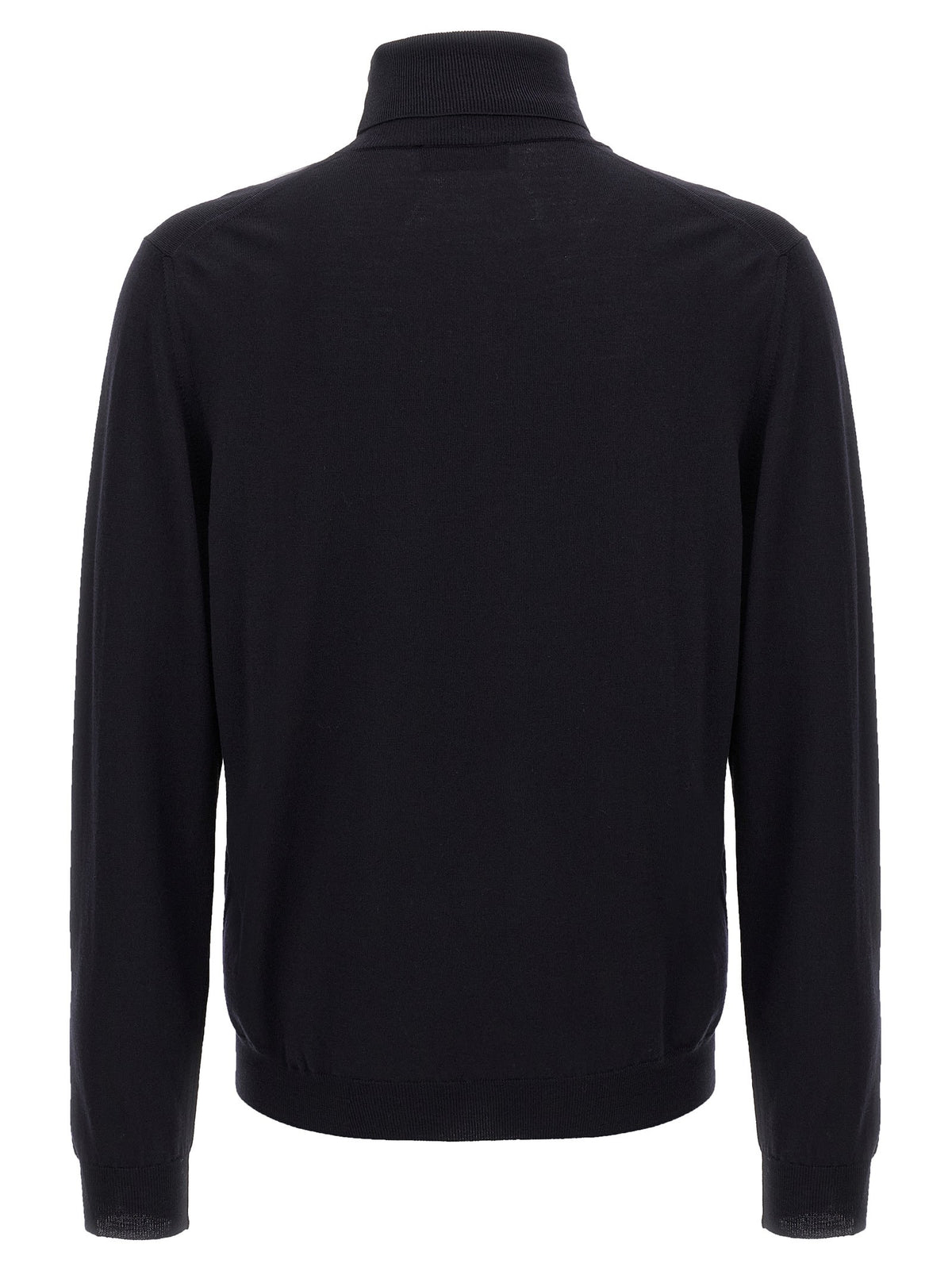 Zanone Wool Turtleneck Sweater Blue