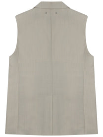 Golden Goose Women's Wool Vest Beige, view 2