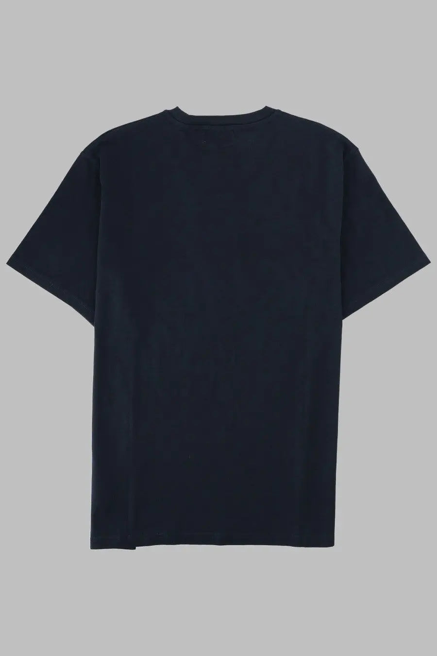 Woolrich men’s black cotton t-shirt with a simple crew neck and short sleeves in con blue style