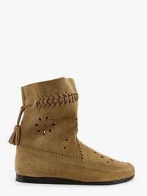 Isabel Marant Women's Woosta Suede Boots Beige