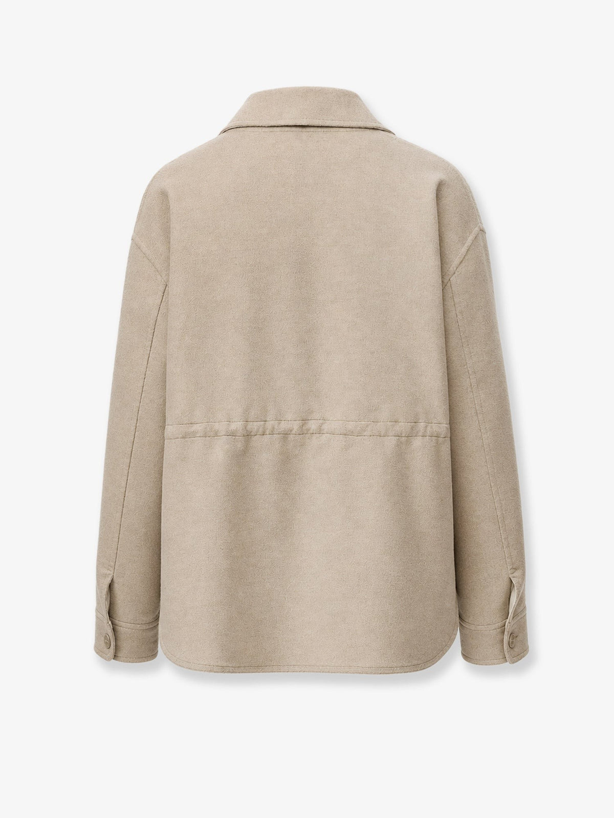 Loewe Women's Workwear Wool and Cashmere Jacket White, view 2