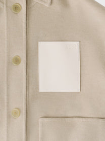Loewe Women's Workwear Wool and Cashmere Jacket White, view 3
