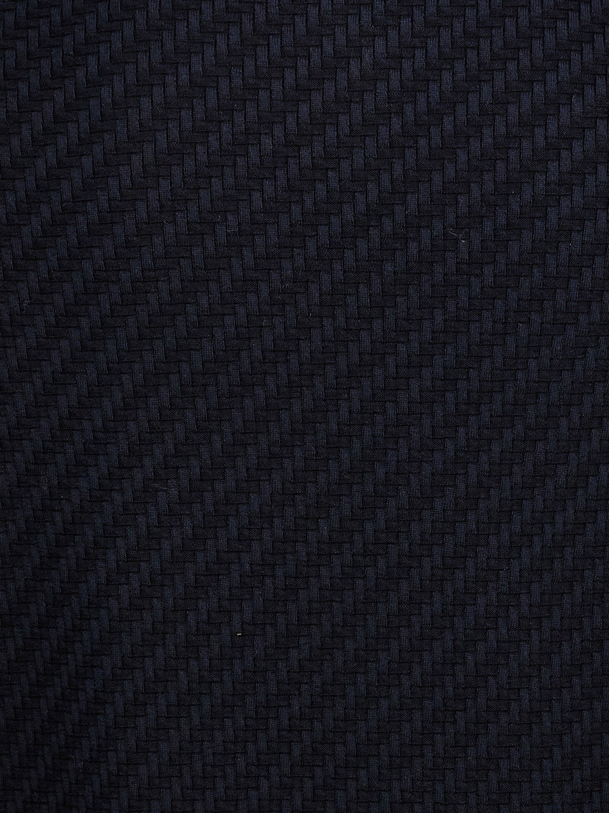 Brioni Woven Knit Polo Shirt Blue
