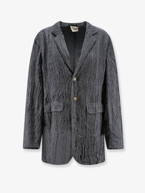 Alysi Women's Wrinkled Blazer Liquirizia