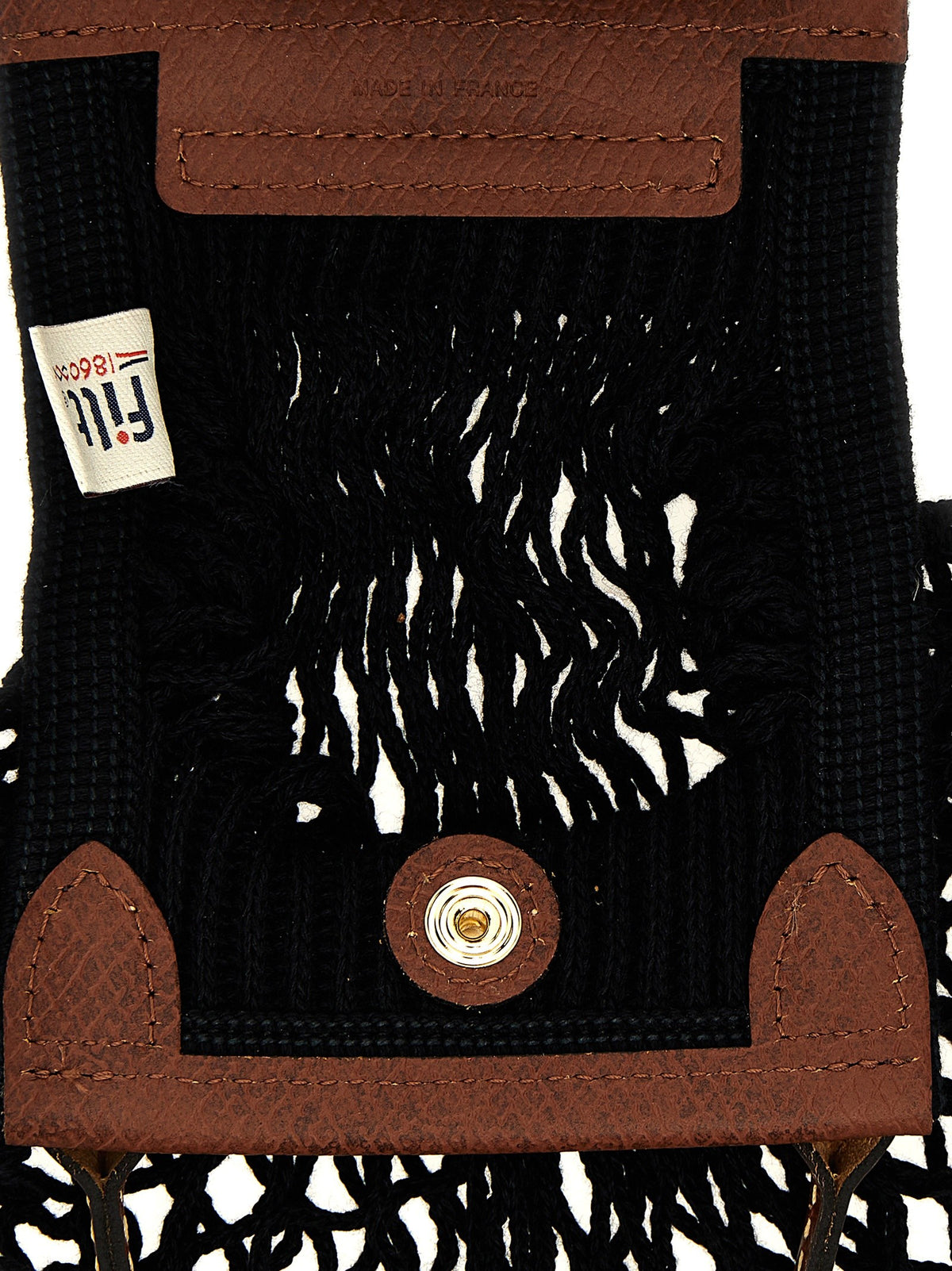 Longchamp Women's Le Pliage Filet Mesh Crossbody Bag Black