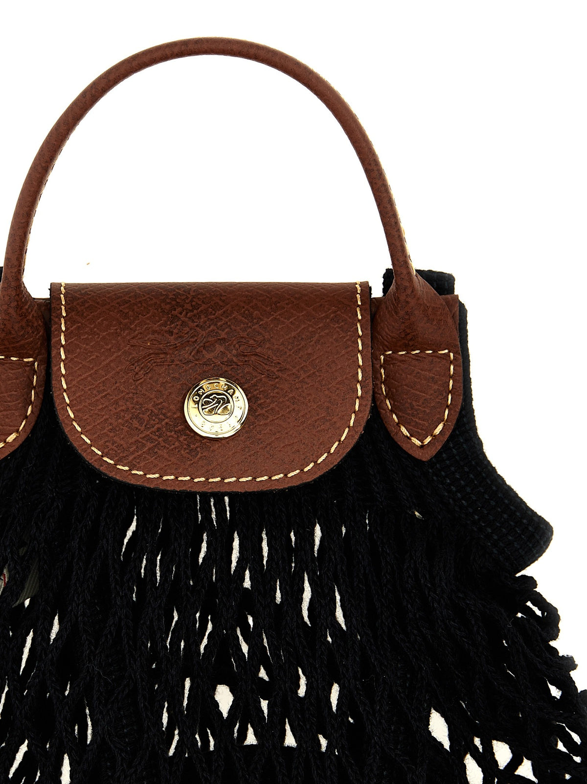 Longchamp Women's Le Pliage Filet Mesh Crossbody Bag Black
