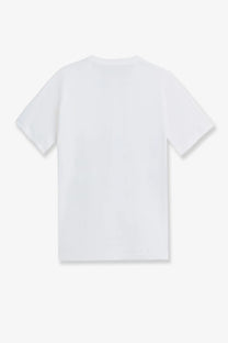 Y-3 men’s slim tee cotton shirt white with crew neck and short sleeves in soft breathable cotton material