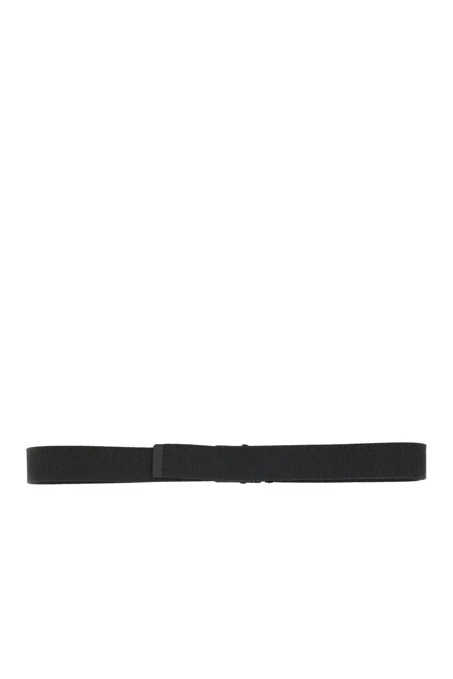Y-3 unisex cintura classic black nylon belt with minimalist rectangular buckle for versatile styling