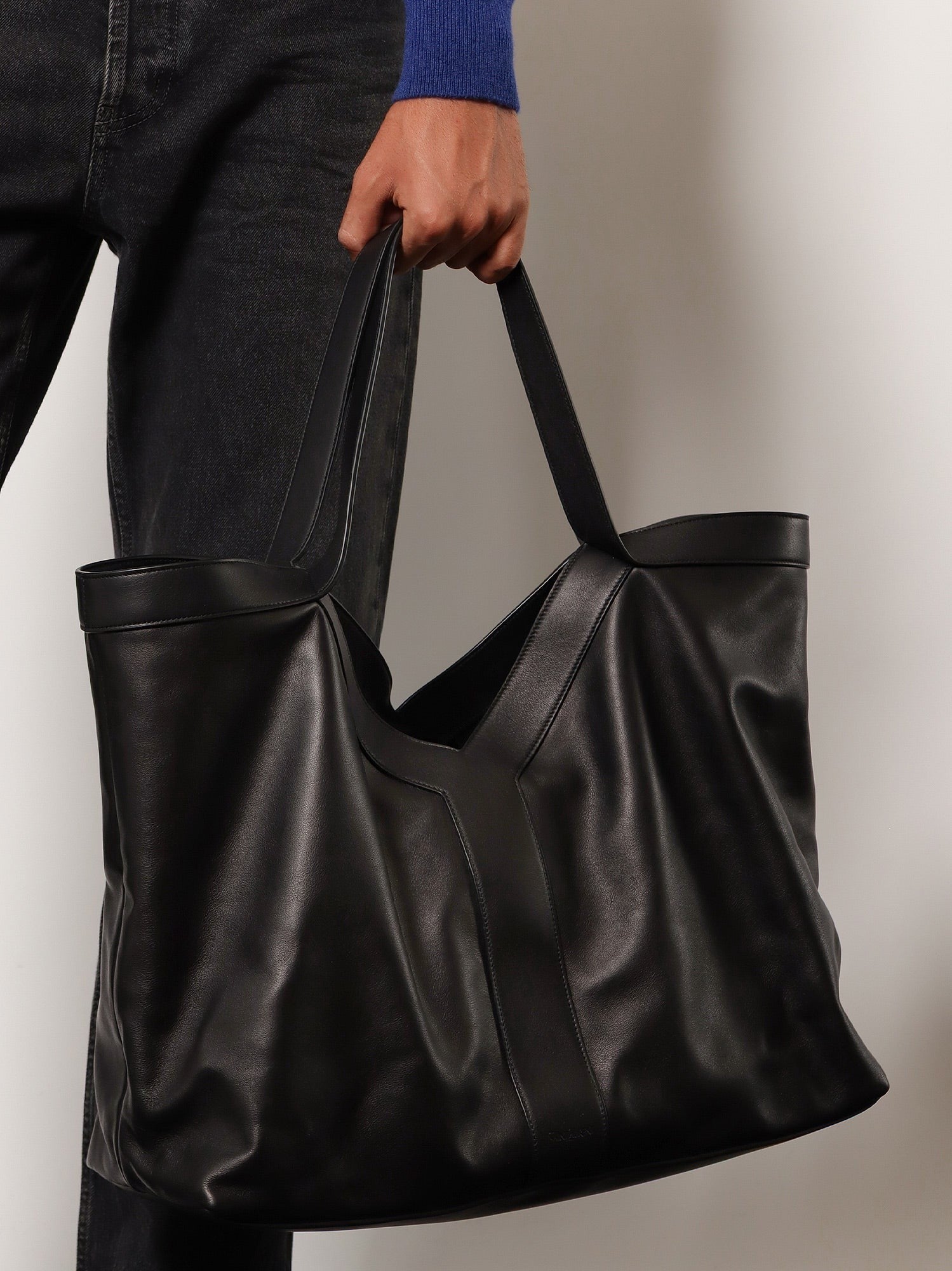 Saint Laurent Men's Large Shopping Bag Black