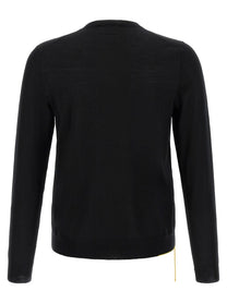 Fendi Yellow Stitching Sweater Black, view 2