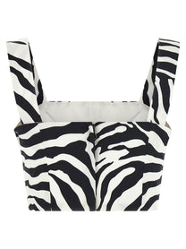 Dolce &amp; Gabbana Zebra Top White