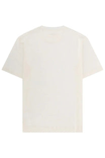 Off-white cotton t-shirt with crew neck and short sleeves in Zegna men’s shirt Oasi in Lino white