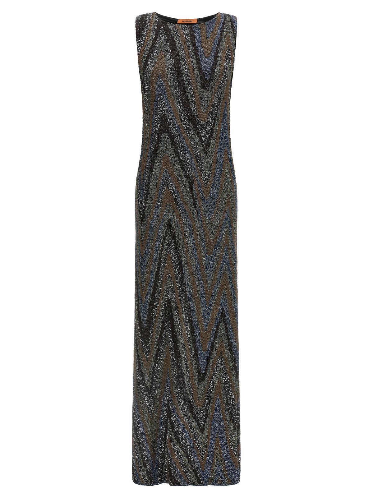 Missoni Zigzag Dress Gold