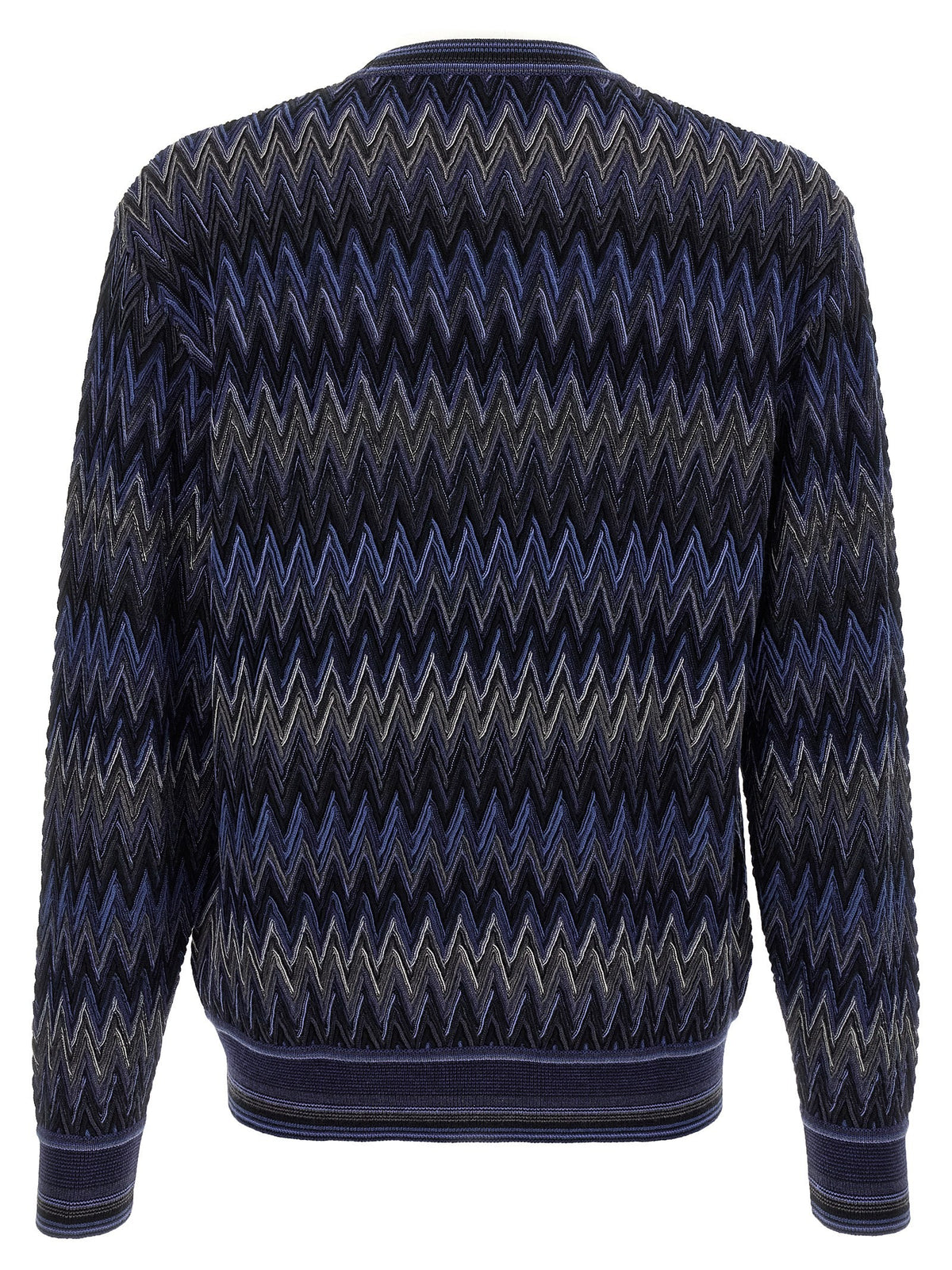 Missoni Zigzag Pattern Sweater Blue
