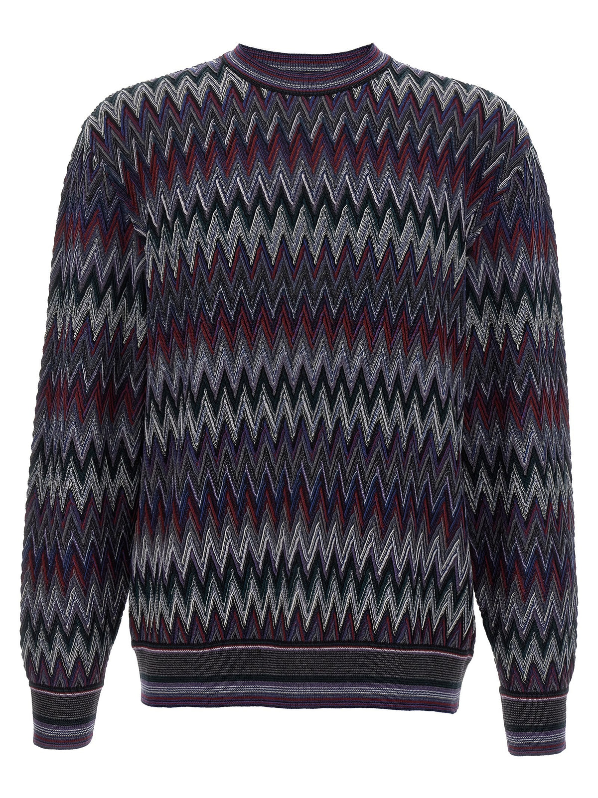 Missoni Zigzag Pattern Sweater Blue