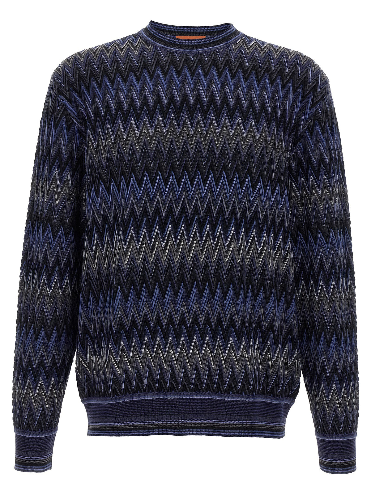 Missoni Zigzag Pattern Sweater Blue