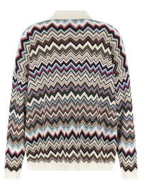 Missoni Zigzag Polo Shirt Gold