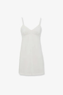Zimmermann women’s indra long ramie dress white featuring a white spaghetti strap nightgown with soft flowing fabric and seams