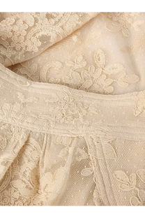 Zimmermann women’s luna lace harem pant in white featuring delicate cream lace with intricate floral and leaf patterns