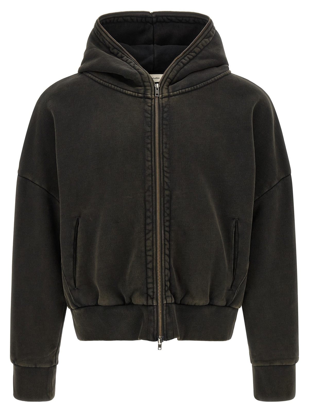 Entire Studios Unisex Cotton Eternal Zip Hoodie Black