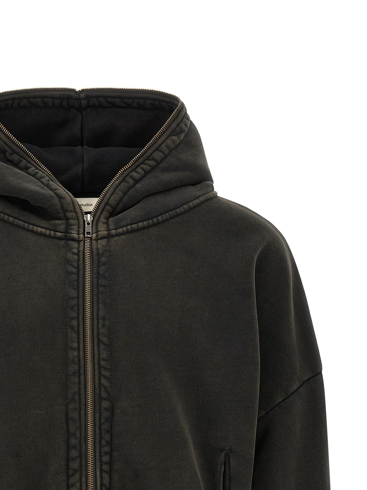 Entire Studios Unisex Cotton Eternal Zip Hoodie Black