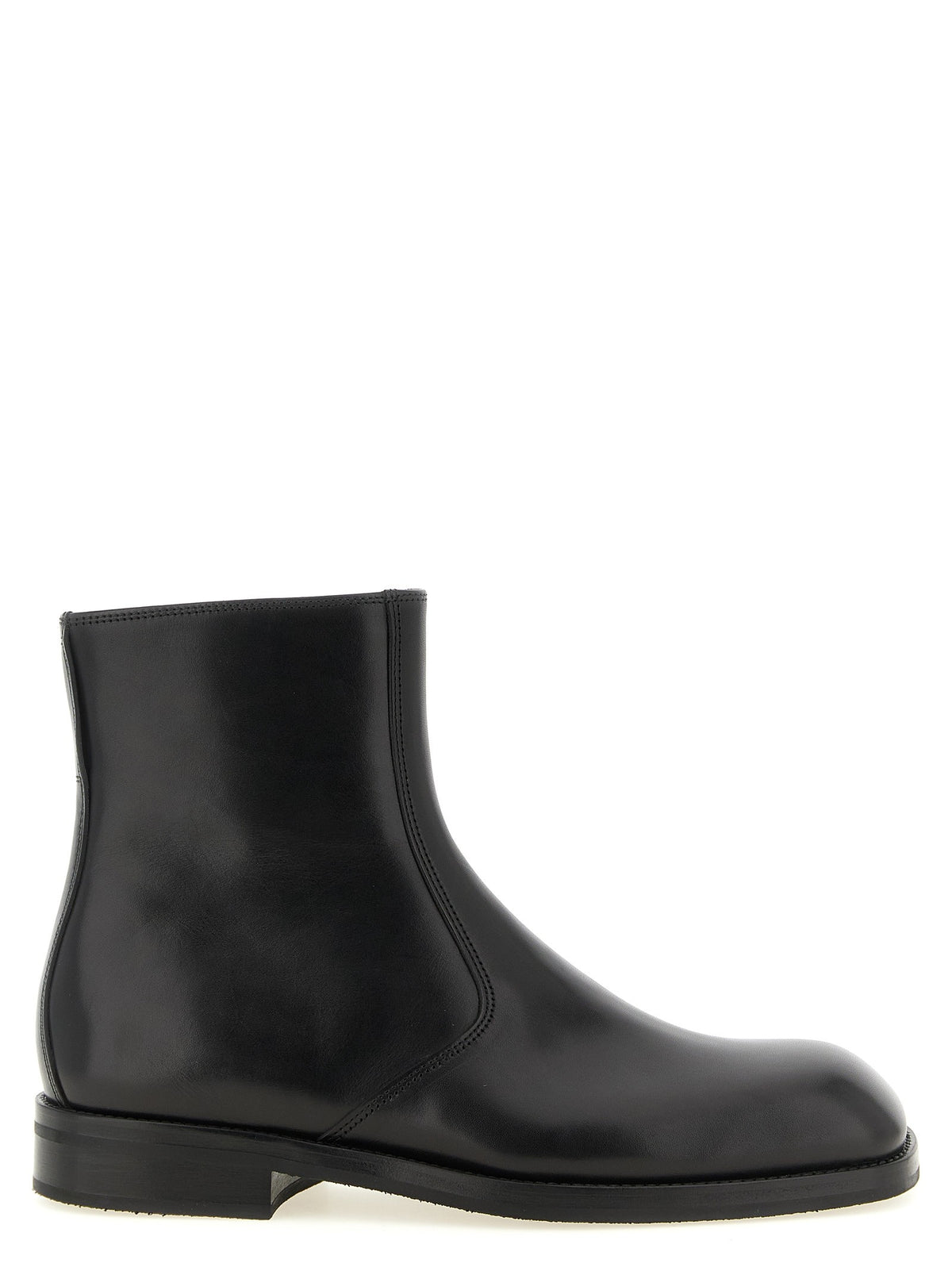 Lemaire Zip Ankle Boots Black