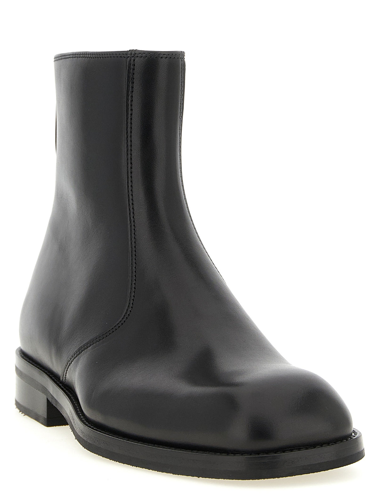 Lemaire Zip Ankle Boots Black