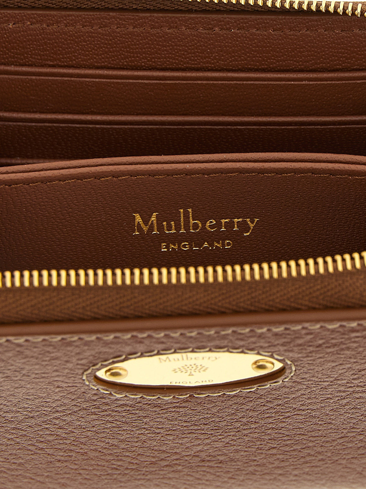 Mulberry Zip Around Wallet Brown, view 3